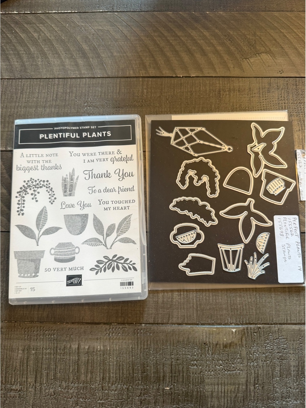 Stampin’ Up Plentiful Plants stamp set and Perfect Plant Dies die cut set